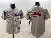 Men's New York Mets Blank Gray 2025 Limited Stitched Jersey,baseball caps,new era cap wholesale,wholesale hats